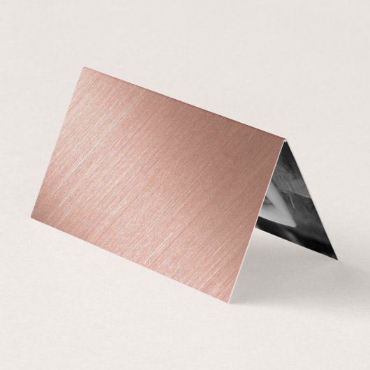 Rose Gold Foil Script Photo Enregistrer La Carte D (Dos)