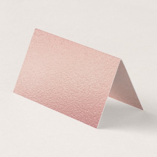 Rose Gold Foil Script Photo Modifier La Carte Date (Dos)