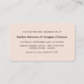 Rose Gold Foil Stripe, Evénement du soir Ticket In (Dos)