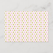 Rose Gold Fox Baby Girl Douche Apportez une carte  (Dos)