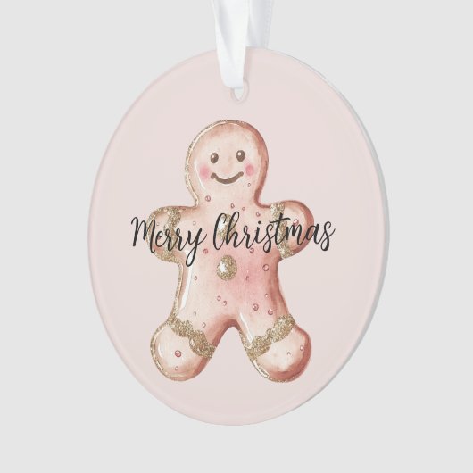 Rose Gold Gingerbread Cookie et Arbre (devant)