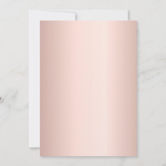 Rose gold glitter birthday kaart (Achterkant)