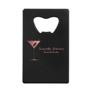 Rose Gold Glitter Event Bartender QR Code