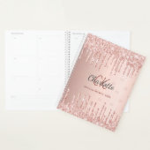 Rose gold goutte monogramme script (Devant avec enveloppe)