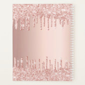 Rose gold gouttes monogramme nom 2027 (Dos)