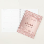 Rose gold gouttes monogramme nom 2027 (Devant avec enveloppe)