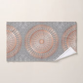 Rose Gold Grey Mandala (Serviette à main)