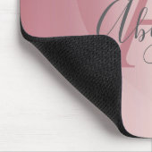 Rose Gold Heart Monogram   Muismat (Hoek)