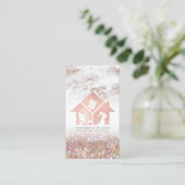 Rose Gold House Services de nettoyage Carte de vis (Debout devant)