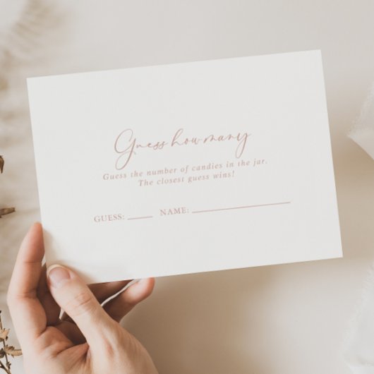 Rose Gold Idyllic Élégant Devis Combien De Carte D