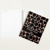 Rose Gold & Imprimé Animal Noir Personnalisé (Devant avec enveloppe)
