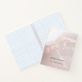 Rose Gold Ink Marble Notitieboek (Binnen)