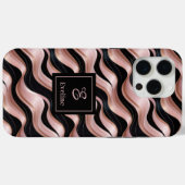 Rose Gold iPhone 13 Case Elegant Lux Personalized (Achterkant (horizontaal))