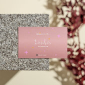 Rose Gold Lash Client Carte d'instruction après en