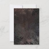 Rose Gold Lights Mariage rustique RSVP (Dos)