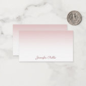 Rose Gold manuscrit Nom de script Élégant Modèle (Devant/Arrière en situation)