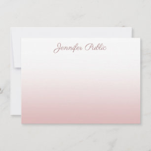 Rose Gold manuscrit Nom de script Élégant Modèle