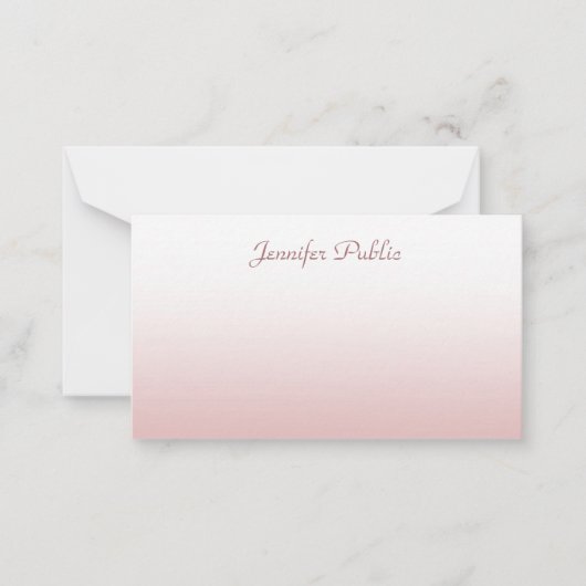 Rose Gold manuscrit Script Élégant Modèle (Devant)