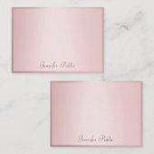 Rose Gold manuscrit Script Élégant Modèle (Devant / Derrière)