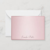 Rose Gold manuscrit Script Élégant Modèle (Dos)