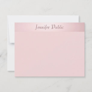Rose Gold manuscrit Script Modèle élégant