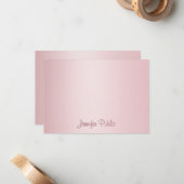 Rose Gold manuscrit script Monogramme Modèle (Devant/Arrière en situation)