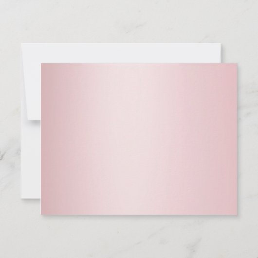 Rose Gold manuscrit script Monogramme Modèle (Dos)