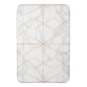 Rose Gold Marble Geometric Pattern Badmat (Voorkant Verticaal)