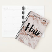Rose Gold Marble Hair de rendez-vous Livre (Devant avec enveloppe)