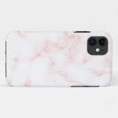 Rose Gold Marble Look iPhone 11 Coque (Dos (Horizontal))