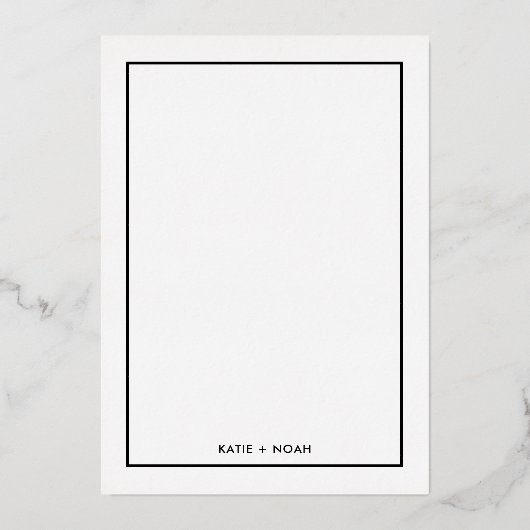 Rose Gold Mariage Photo Plat Merci Cartes (Verso)