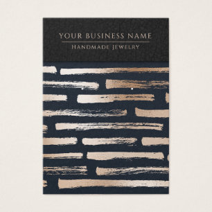 Rose Gold Marine Brush Strokes Elevage Cartes d'af