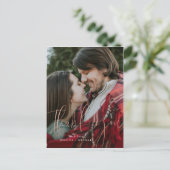 Rose Gold Minimal Typographie Merci Cartes (Debout devant)