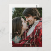 Rose Gold Minimal Typographie Merci Cartes (Devant / Derrière)