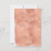 Rose Gold Minimaliste 40e anniversaire Invitation (Dos)