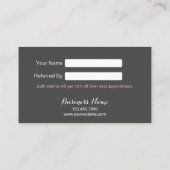 Rose Gold Minimaliste Bold Beauté Salon Référence (Dos)