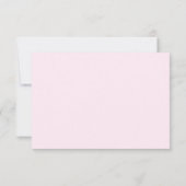 Rose Gold Moderne RSVP non par courrier Place Rése (Dos)