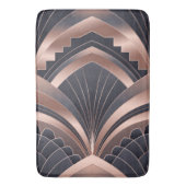 Rose Gold Navy Geometric Neo Art Deco  Badmat (Voorkant Verticaal)