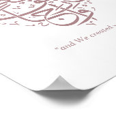 Rose Gold Nikkah Wedding Poster (Coin)