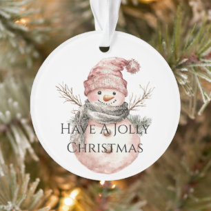 Rose Gold Noël Arbre Sucres de canne Snowman