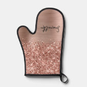 Rose Gold Pailleté Glam Nom (Recto)