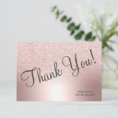 Rose gold paillettes ombré métallisé merci (Debout devant)