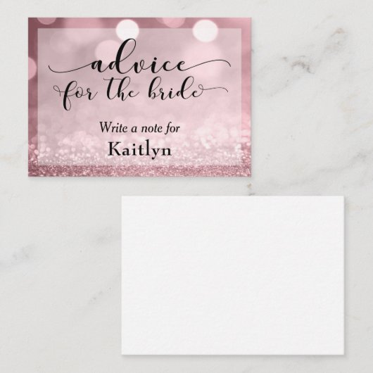 Rose Gold Parties scintillant Bokeh conseil pour l (Devant / Derrière)