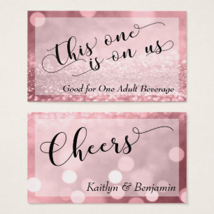 Rose Gold Parties scintillant Bokeh Type Boisson B