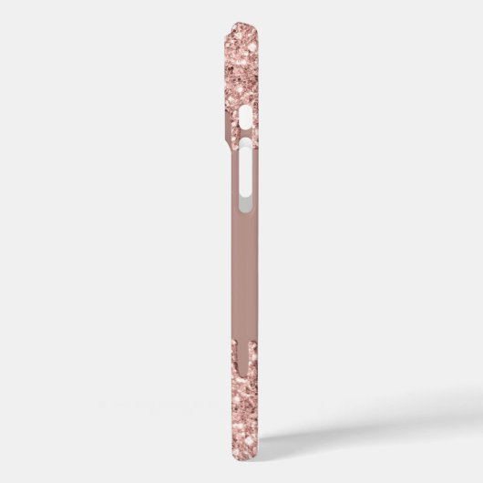 Rose Gold Parties scintillant coque iphone Sparkly (Verso / Gauche)