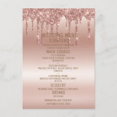 Rose Gold Parties scintillant Diamonds Shine Menu (Devant)