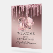 Rose Gold Parties scintillant Drips 50e anniversai (Angle)