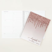Rose Gold Parties scintillant Drips Élégant Code C (Devant avec enveloppe)