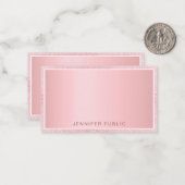 Rose Gold Parties scintillant Élégant Modèle perso (Devant/Arrière en situation)