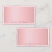 Rose Gold Parties scintillant Élégant Modèle perso (Devant / Derrière)